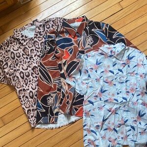 Men's Patterned Shirts - Set of 3